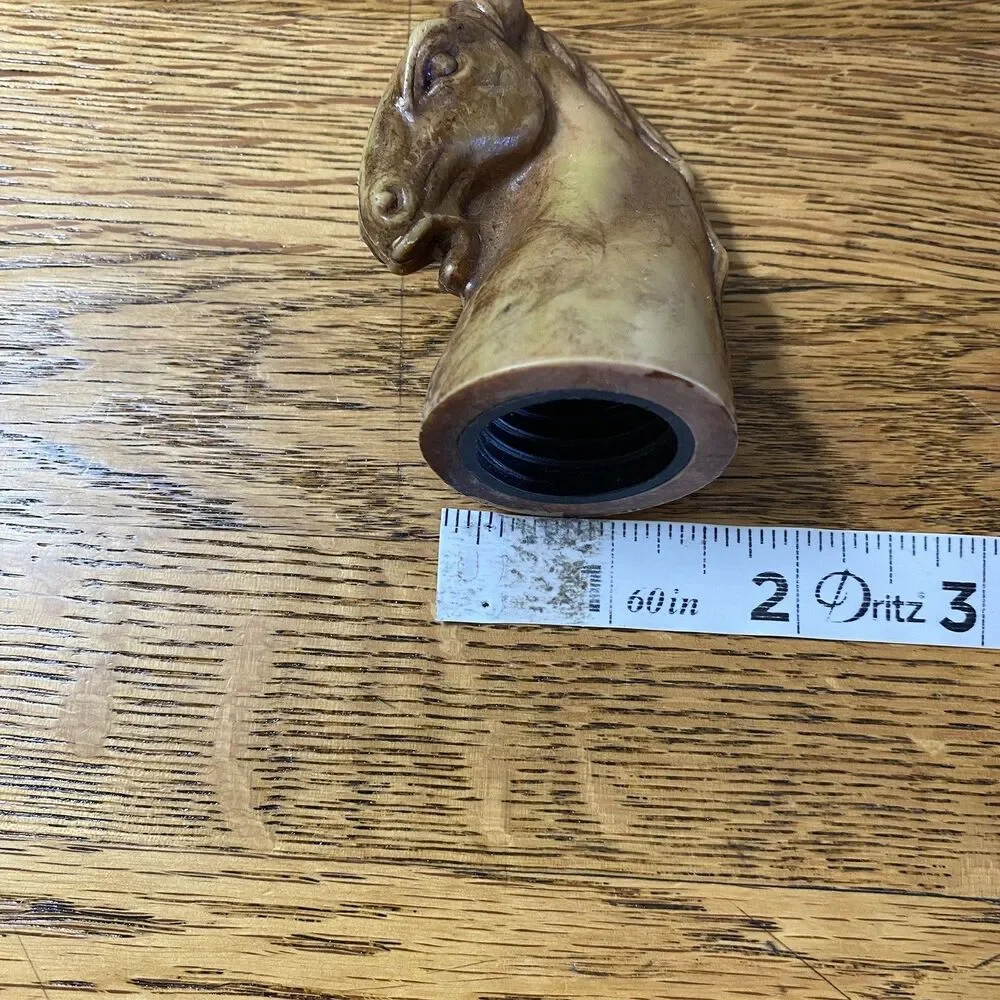 Horse Head Figure Twist/Screw Bottle Topper Brown 3 Inch
